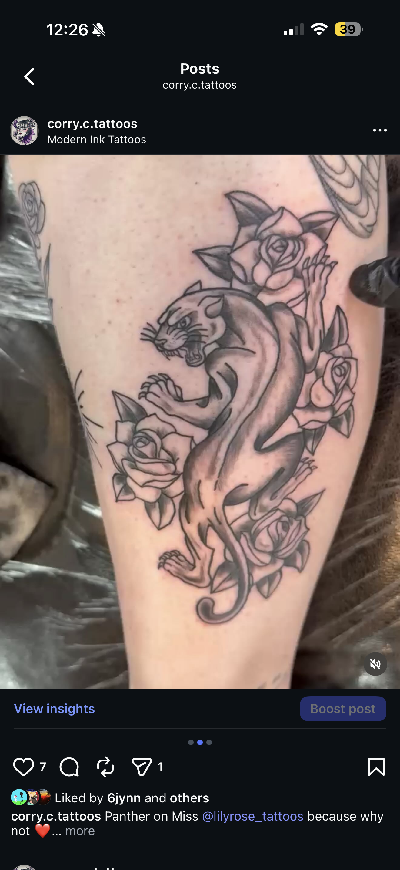 Tattoo by Modern Ink Erie